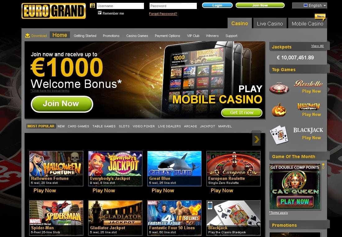 EuroGrand Casino Review