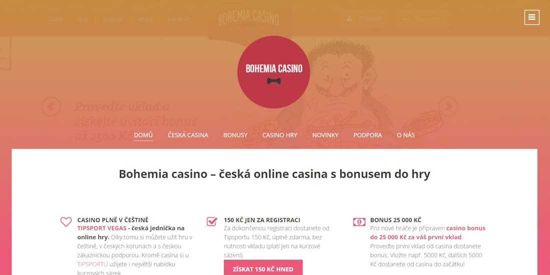 Bohemia Casino oficiální stránky